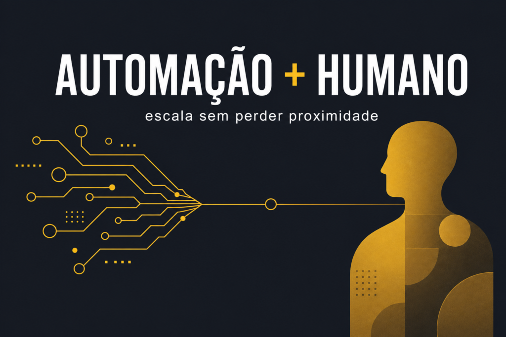 Automação + humano — capa NUUX
